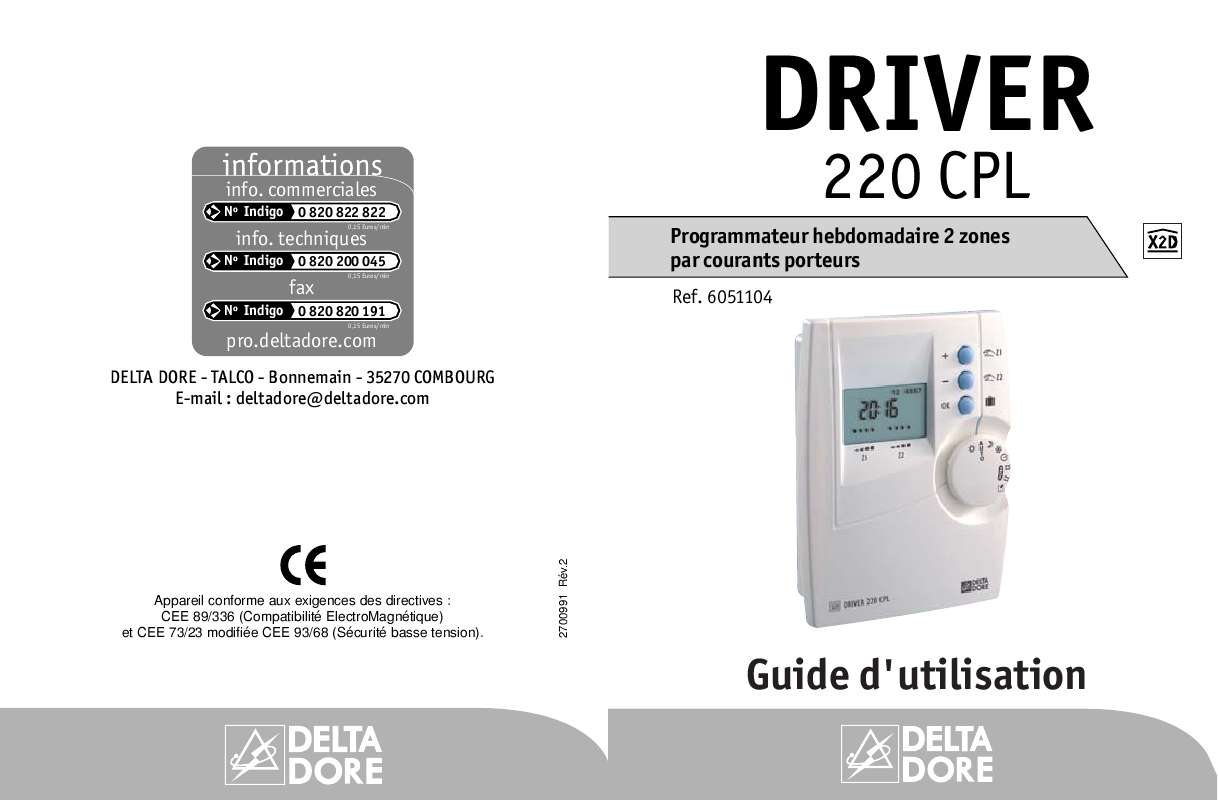 Driver 520 Delta Dore Mode D Emploi